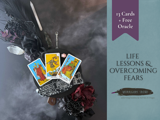 13-Card Tarot Reading: Life Lessons, Goals & Overcoming Fears + Free Oracle