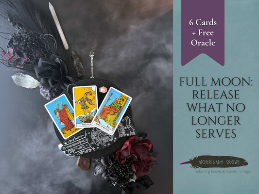 6-Card Full Moon Tarot Reading: Release What No Longer Serves You & Find Clarity