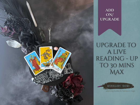 Upgrade to Live Tarot or Bone Reading via Zoom: Personal Tarot Sessions Online