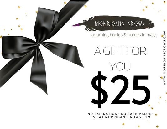 Morrigan's Crows Gift Card | Tarot Readings, Bone Readings, Witchy Gifts & Jewelry