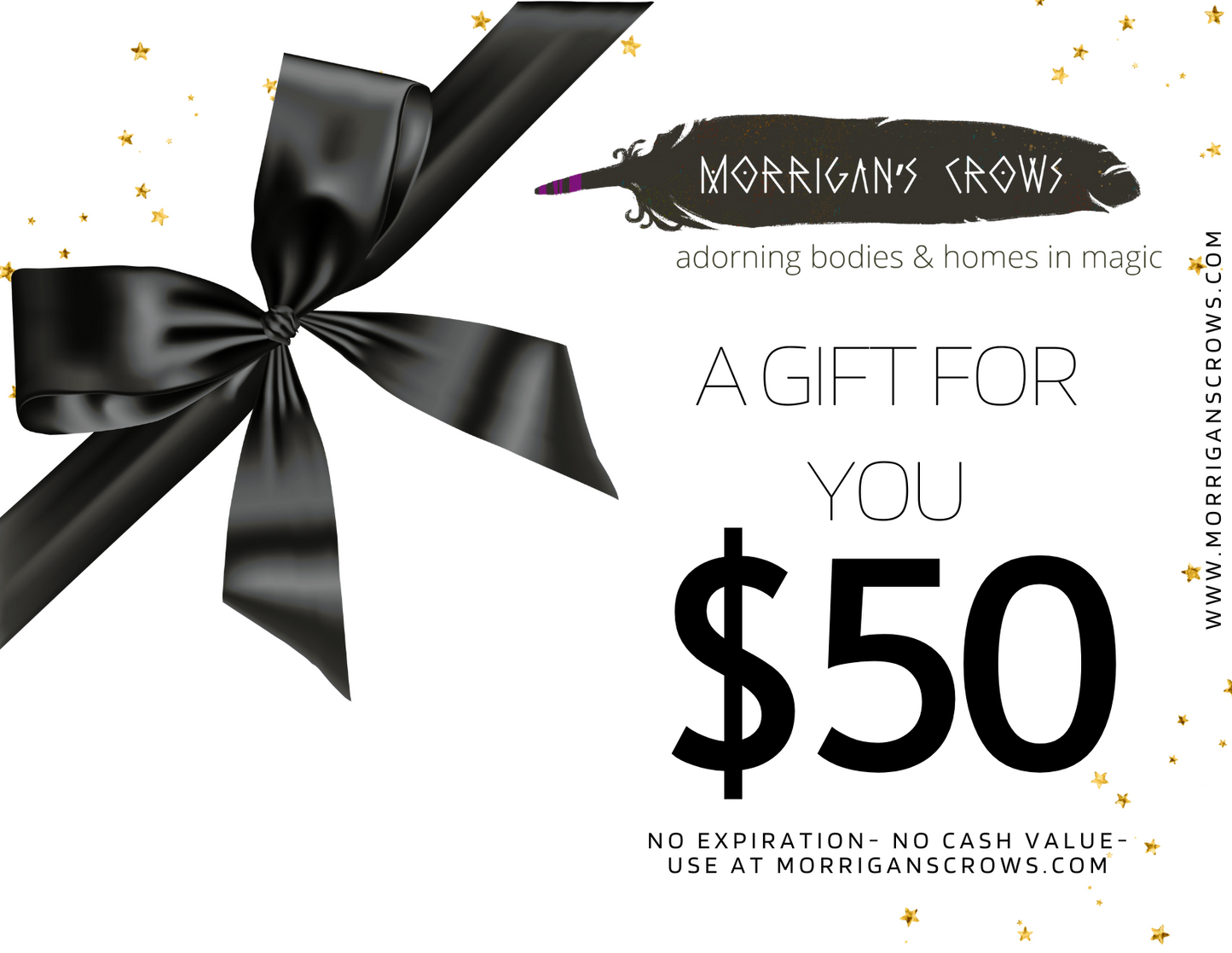 Morrigan's Crows Gift Card | Tarot Readings, Bone Readings, Witchy Gifts & Jewelry